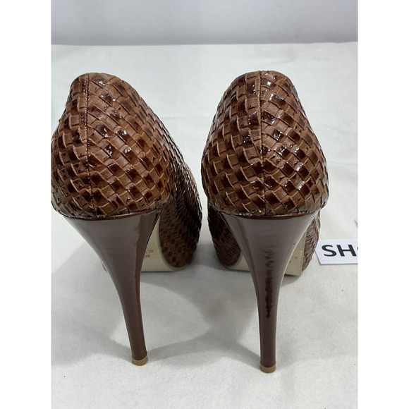 Womans Db Dk Fashion Robby Brown Peep Toe Platform Party Shoes Size 8 - Picture 5 of 10